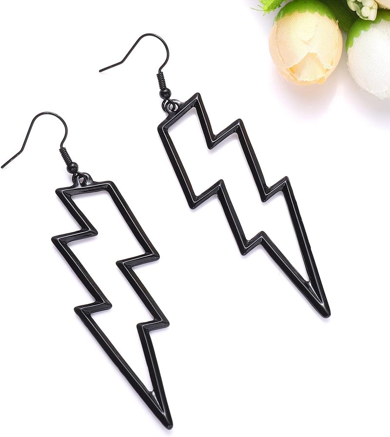 YAHPERN Lightning Bolt Drop Dangle Earrings For Woman Statement Flash Thunder Hook Earrings Punk Fashion Jewelry - Image 5