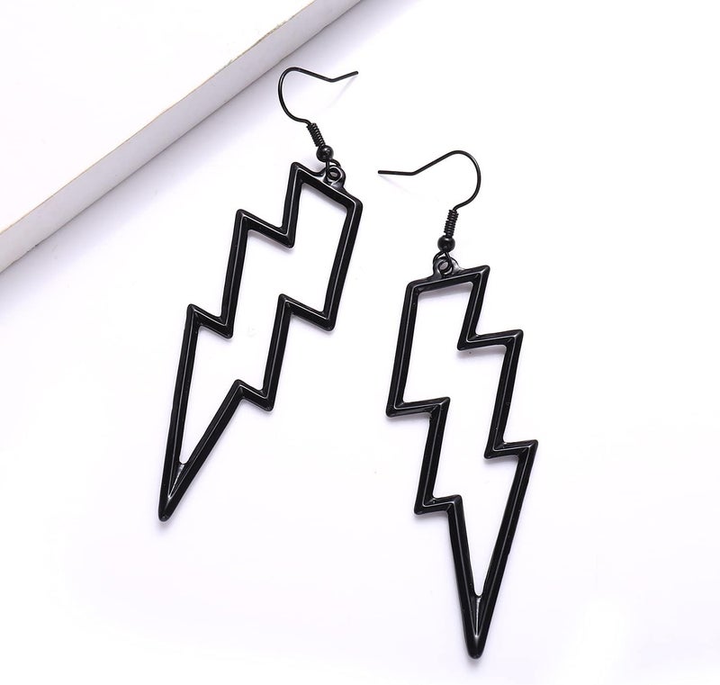 YAHPERN Lightning Bolt Drop Dangle Earrings For Woman Statement Flash Thunder Hook Earrings Punk Fashion Jewelry - Image 3