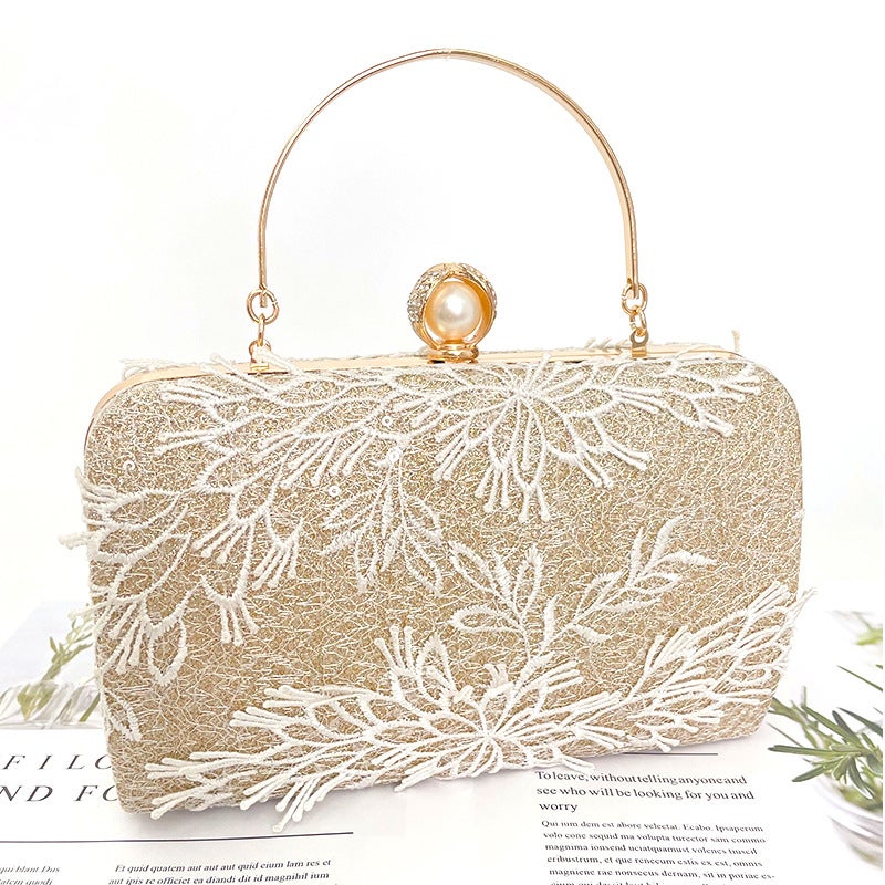 New Cheongsam Women'S Bag Pearl Handbag Single Shoulder Crossbody Bag Socialite Style Retro Handbag Clutch Versatile - Image 3