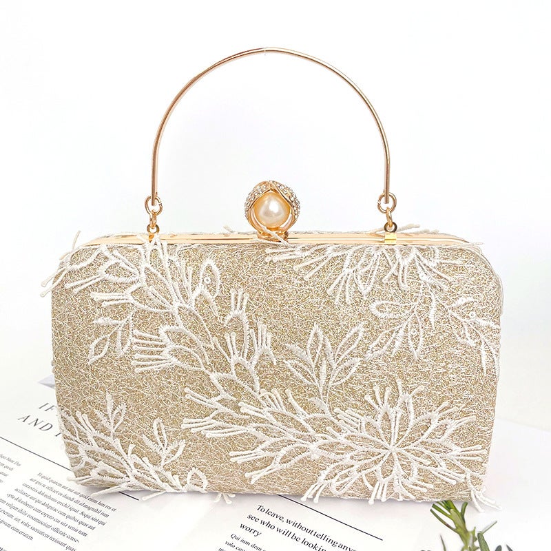 New Cheongsam Women'S Bag Pearl Handbag Single Shoulder Crossbody Bag Socialite Style Retro Handbag Clutch Versatile - Image 2