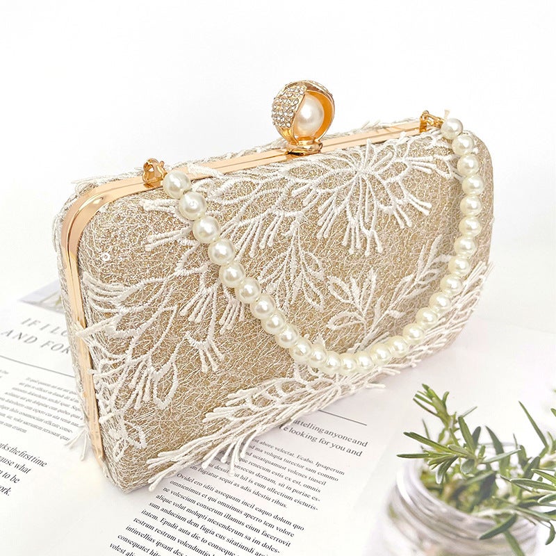 New Cheongsam Women'S Bag Pearl Handbag Single Shoulder Crossbody Bag Socialite Style Retro Handbag Clutch Versatile - Image 5