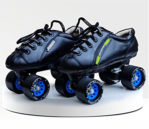 jaspo Unisex Sprint Pro 10 Quad Shoes Fixed Body Roller Skates Approximate For Beginners&Intermediates For Practice&Training Purpose For (All Age Group)(6 Uk(Foot Length 26 Cms), Blue), Outdoor Wheel - Image 4