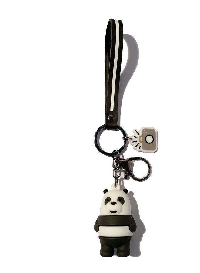 Generic Distinctive Cartoon Keychain Cute Accessory Anime Bear Keychain With Ribbon Fit Car And Purse And Bag Cute Creative Gift  - Image 3