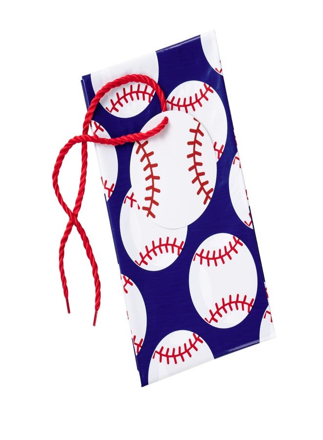 WRAPAHOLIC 56" Extra Large Baseball Plastic Gift Bag - Classic Baseball Jumbo Bike Bag Gift Wrap for Tenns Boys Birthday, Baby Shower and Ball Sports Theme Party- 56" H x 36" W - Image 3