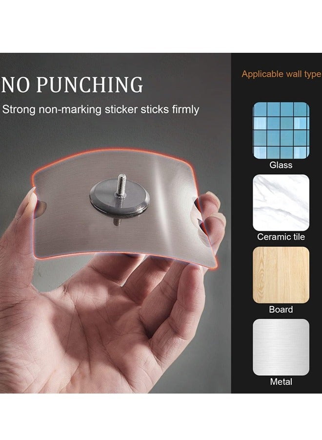 2 Pack Shower Caddy Shelf, Adhesive Bathroom Shower Rack, No Drilling Wall Mounted Shower Organizer, Rustproof Bath Storage Basket for Bathroom, Toilet, Kitchen - Waterproof and Easy Mount - Image 4