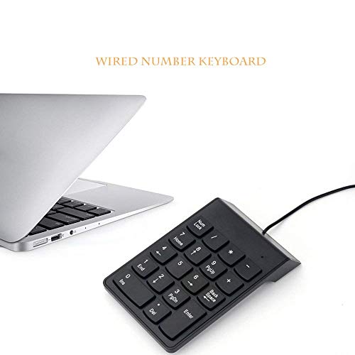 viboton USB Numeric Keypad – Slim 18-Key Wired Number Pad for Laptop, PC, MacBook, iMac, Mac Pro/Air – Portable External Numpad Keyboard for Data Entry (Black) - Image 5