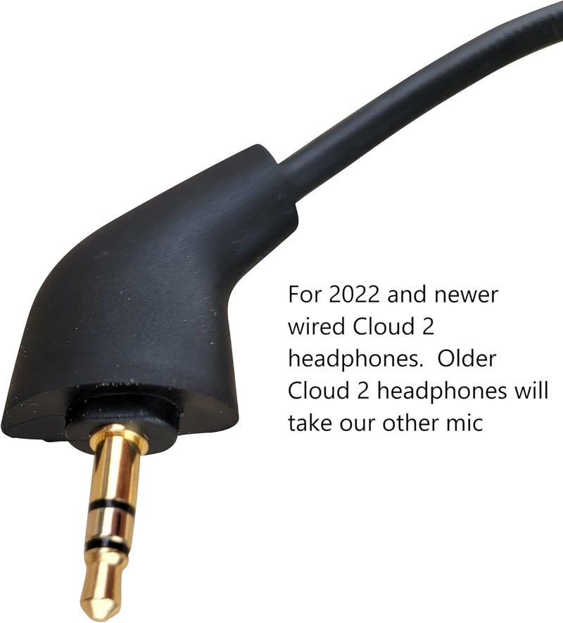 ميكروفون بديل للألعاب على شكل ذراع للإصدار الثاني من سماعات Kingston HyperX Cloud 2 II وCloud Core وCloud Pro وCloudX السلكية لأجهزة PS4 وXbox One وNintendo Switch وأجهزة الكمبيوتر المخصصة للألعاب، كبير الحجم - Image 4