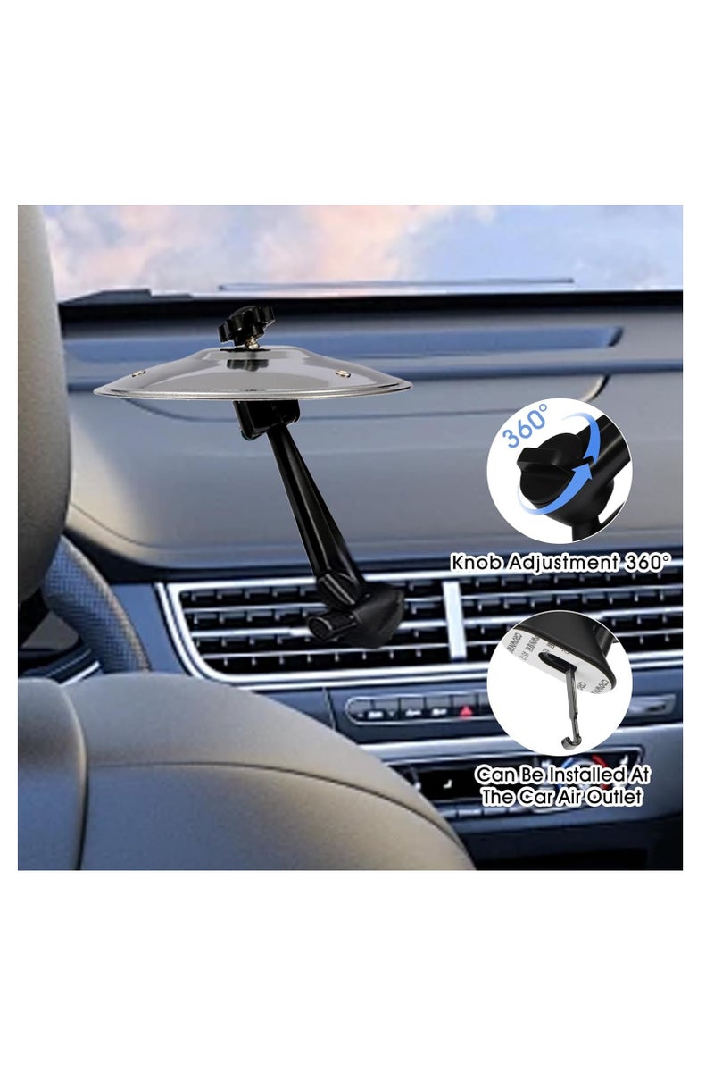 general Car Cymbal Drum Air Vent, Mini Metal Drum Crash Cymbal for Car Dashboard, Funny Musical Instruments Gadget for Drummer Music Lovers Gift - Image 2