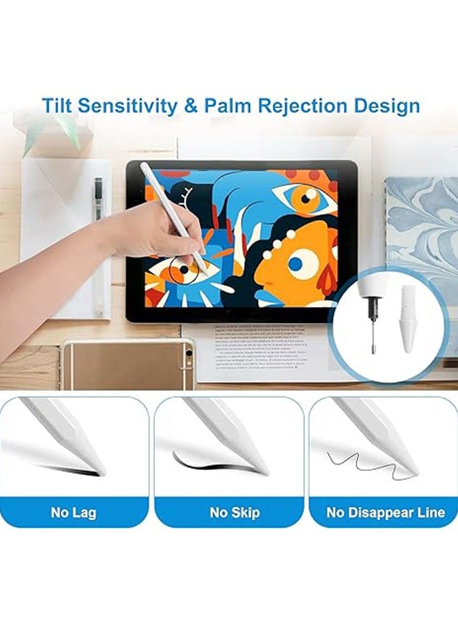 Stylus for iPad 9th and 10th generation Apple Pencil is compatible with Apple iPad 10/9/8/7 Gen 2018-2023 / iPad Pro 11/12.9 / iPad Air 5th generation - Image 4