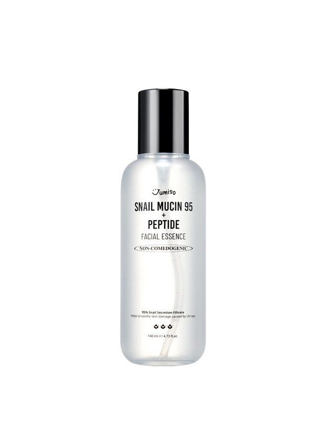 Jumiso - Snail Mucin 95% + Peptide Essence 4.73 Fl.Oz / 140Ml | Hydrating Serum With Snail Face Moisturizer For Dry Skin Daily Deep Hydration Korean Skincare - Image 1