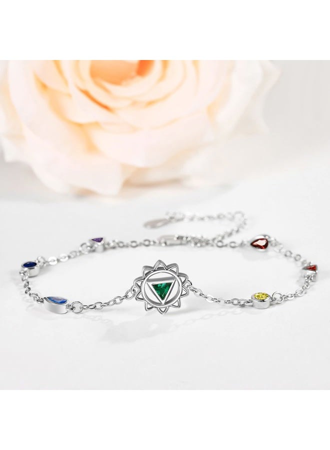Approved Science AA Chakra Bracelet Sterling Silver Lotus Alcoholics Anonymous Bracelet Sobriety Recovery Symbol Jewelry for Women  - Image 5