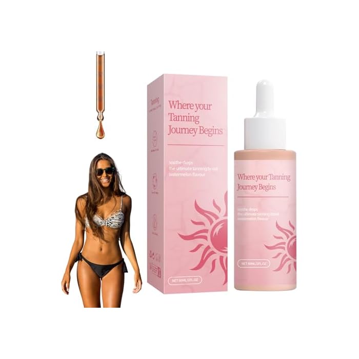 Sunless Tanning Drops,Drinkable Sunless Tanning Drops,Oral Self Tanner for Face & Body,Natural Ingredients For All Skin Types