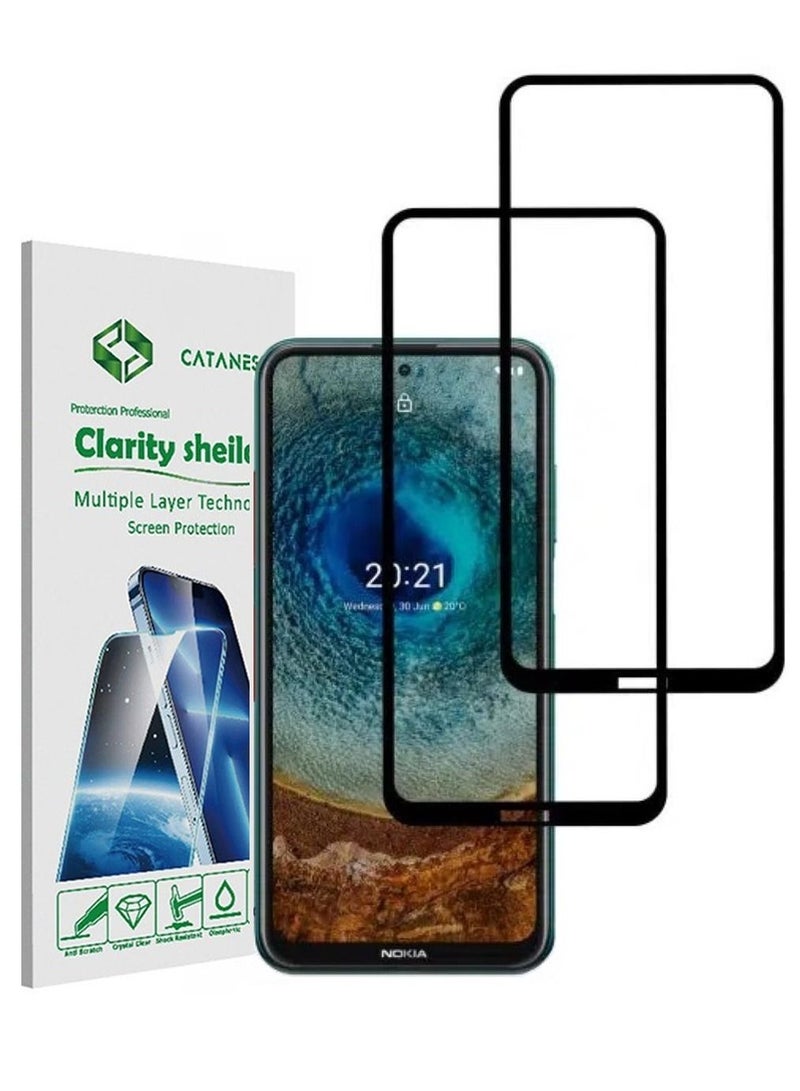CATANES 2Pack for Nokia X10 / X20 Screen Protector Tempered Glass 9H Hardness Anti-Fingerprint Bubble-Free Easy Installation (6.67 inch) - Image 1