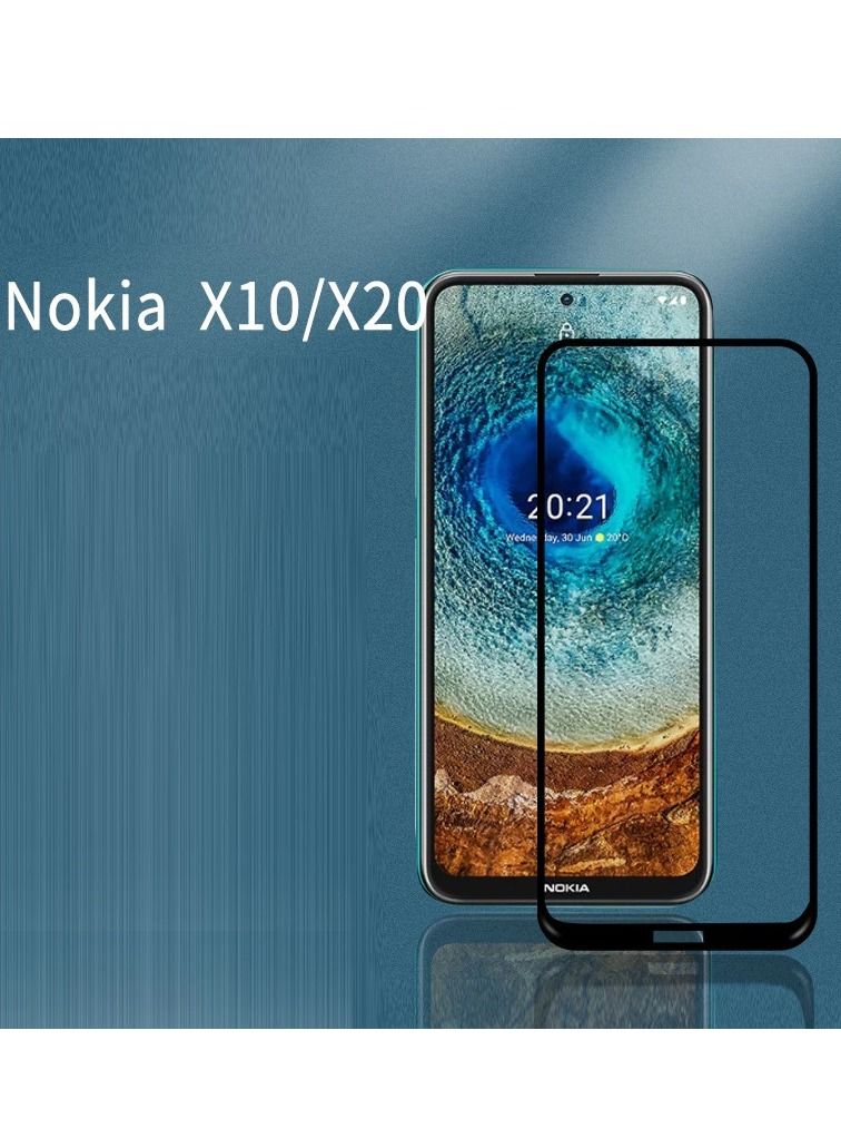CATANES 2Pack for Nokia X10 / X20 Screen Protector Tempered Glass 9H Hardness Anti-Fingerprint Bubble-Free Easy Installation (6.67 inch) - Image 5
