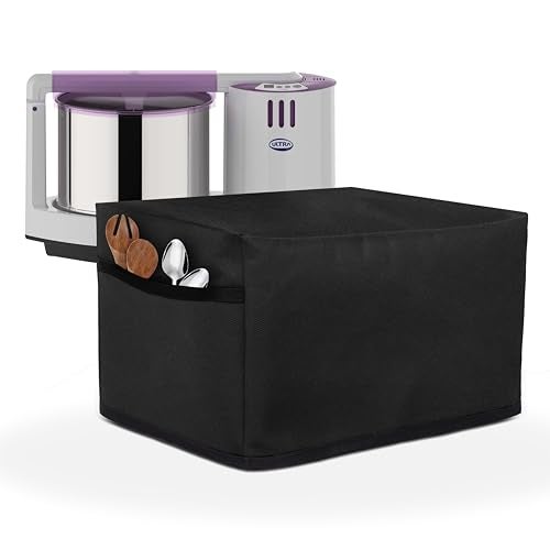 Crasome Dust Proof Water Resistant Kitchen Wet Grinder Cover for 2 Litre Table Top Ultra Grind+ Gold - Black - Image 1