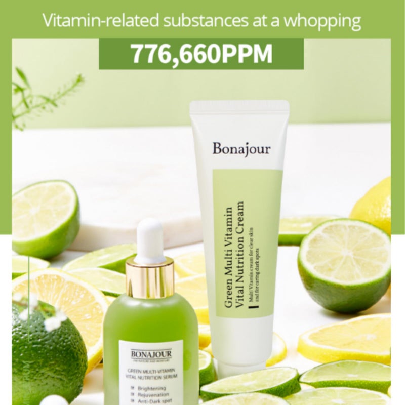 BONAJOUR [BONAJOUR] Vegan Natural Green Multi Vitamin Serum for Face - 72% Vitamin, Anti Aging & Brightenging, Remove Dark Spot 1.18 fl. oz - Image 3