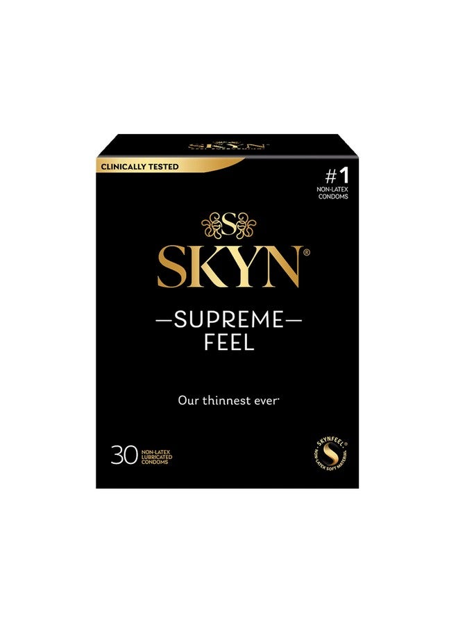 skyn SKYN Supreme Feel Non-Latex Condoms, 30 Count, Ultra-Thin & Pre-Lubricated for a Natural, Smooth Fit  - Image 4