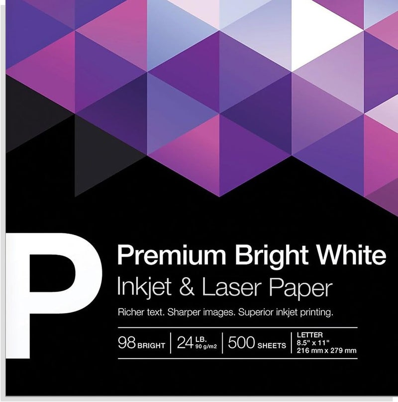 Staples 733332 Premium 8.5-Inch X 11-Inch Multipurpose Paper 24 Lbs. 98 Bright 500/Ream - Image 2