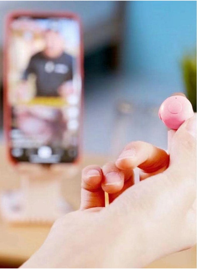 Generic Bluetooth Fingertip Video Controller Clicker Page Turner, Applied for YouTube, for TikTok Video Likes Page Turning Remote, Compatible for Android, for Phone iPhone, for IPad, for Tablets (Pink)  - Image 5