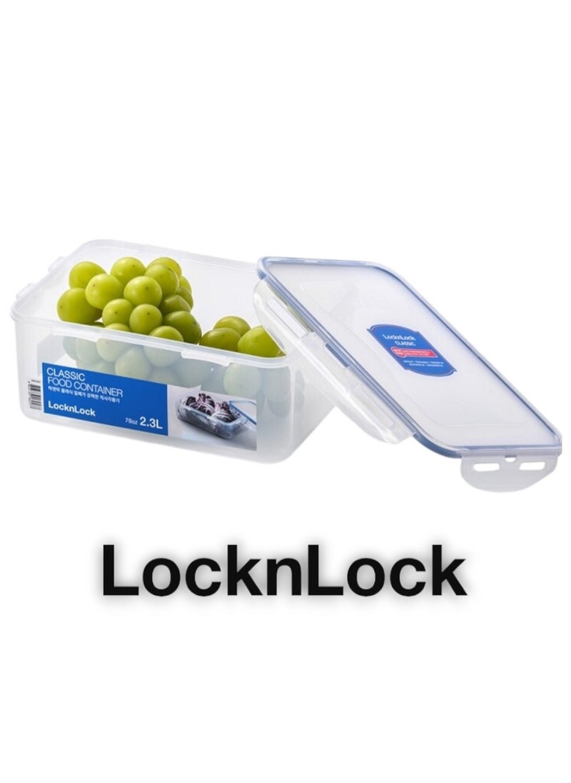 LOCK & LOCK LocknLock 2.3L  Rectangular  Airtight Food Storage with Divider - BPA-Free, Microwave, Freezer, and Dishwasher Safe  - Image 2