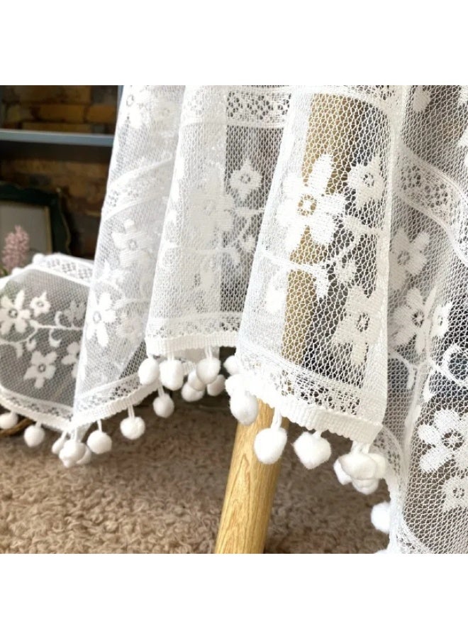FridayIn French Lace Tablecloth with Embroidery Effect Dessert Table Party Table cover - Image 5