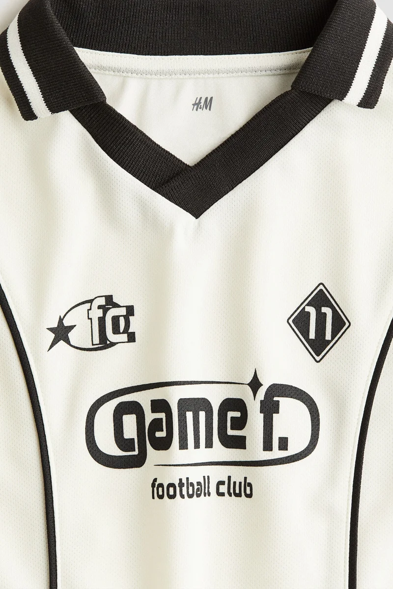 اتش اند ام Collared Football Shirt