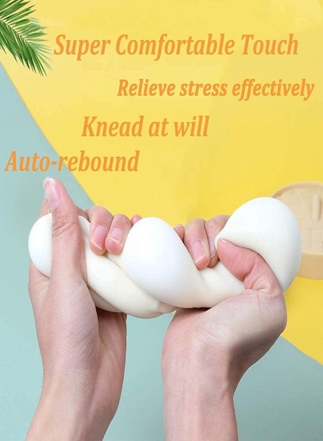 Holgosiu Dumpling Squishy Stress Ball Fidget Toys Squeeze Dough Ball Squishy Bun Anxiety Relief Adult Squeeze Toy Novelty Dumpling in Steamer Fidget Sensory Miniature Anti Stress ADHD ADD - Image 5