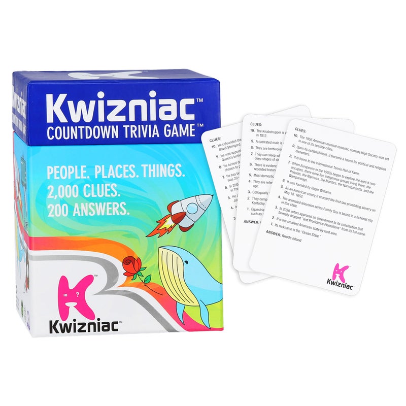 Continuum Games Kwizniac by Continuum Games Trivia Countdown Card Game 10 Clues in Decreasing Order of Difficulty - Image 3