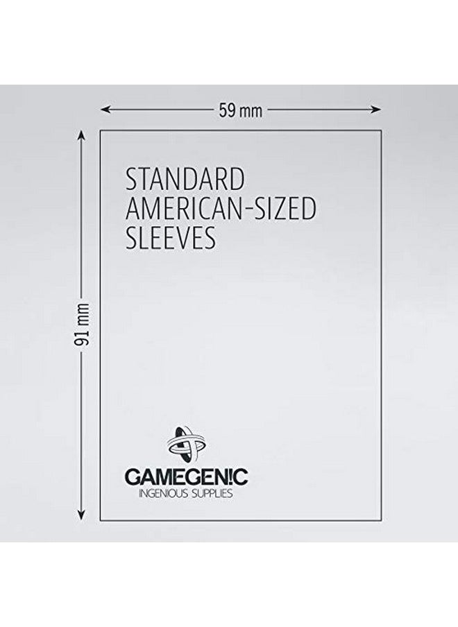 Gamegenic Prime Board Game Sleeves | Pack of 50 Extra-Clear Sleeves | 59 by 91 mm Card Sleeves Optimized for Standard American Card Games | Premium Card Protection | FFG Green Color Code | Made by Gamegenic  - Image 2