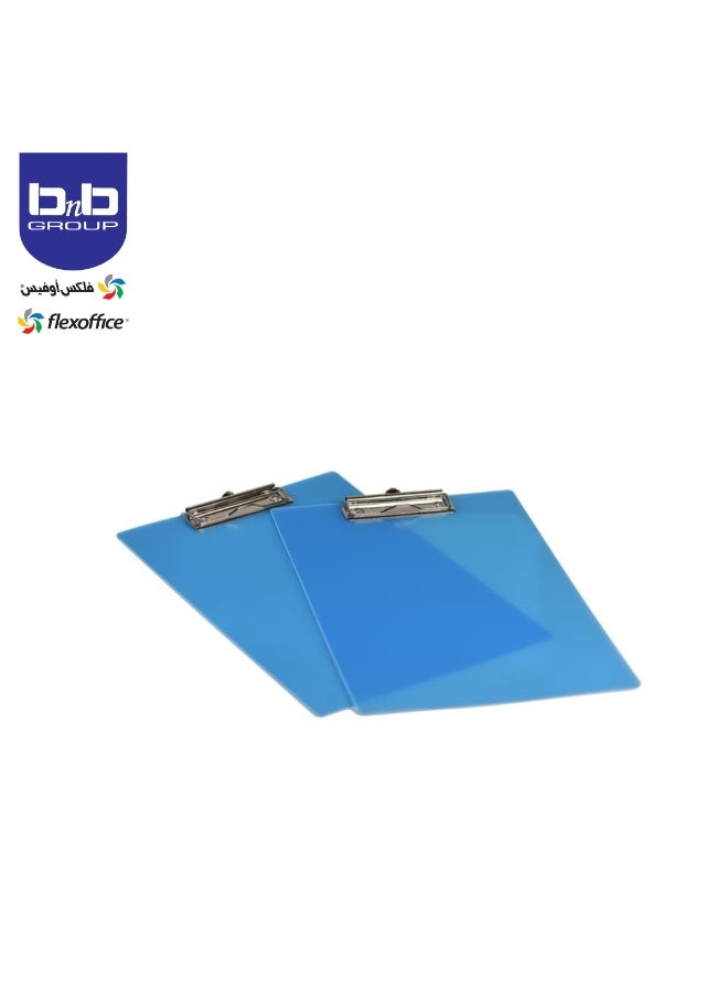 FLEXOFFICE Plastic Clipboard Writing Pad Profile Clip FO-CB04 Blue - Image 4
