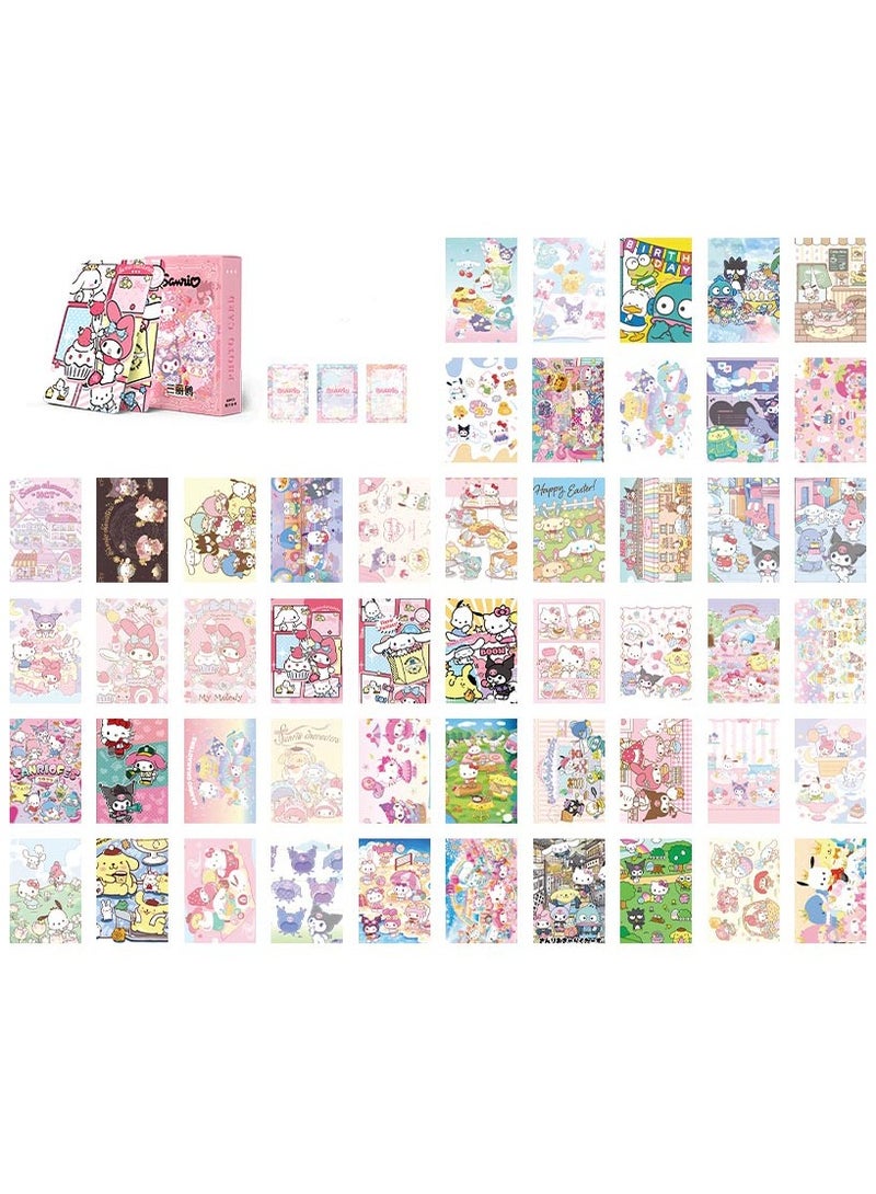 50-Piece Sanrio Laser Photo Cards - Image 2