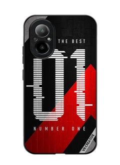 Protective Case Cover For Realme C67 4G Number One Design Multicolour