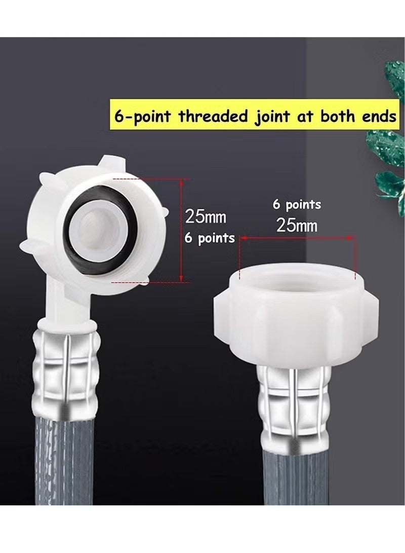 Unewshi Premium Quality Extra Long Universal Washing Machine/Dishwasher Inlet Fill Hose 2.5 Metre, Adapter For Fully Automatic Washing Machine, Reliable Dishwasher Explosion-proof Extension Tube - Image 5