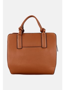 French Connection Women Brand Logo Crossbody 27 L x 24 H x 8 W cm, Brown  - Image 4