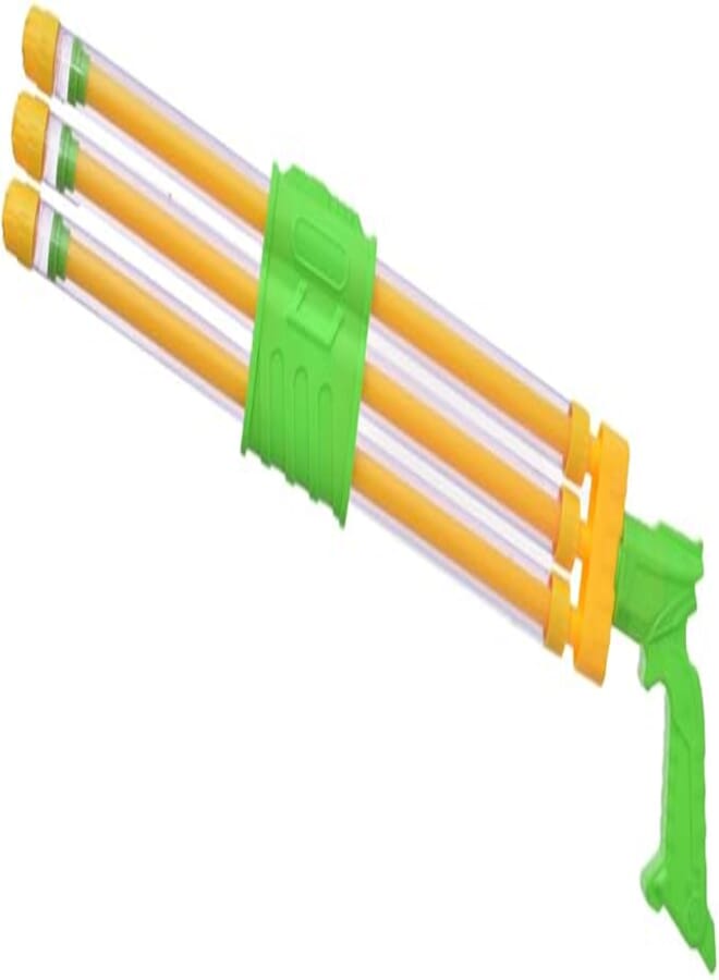Plastic Beach Squirt Super Watering Gun With 3 Slots To Play and Adventures For Kids - Multi Color