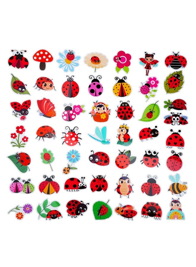 Cleverplay 100 Pack Ladybug Stickers, Lady Bug Party Favors, Birthday Decorations - Image 2