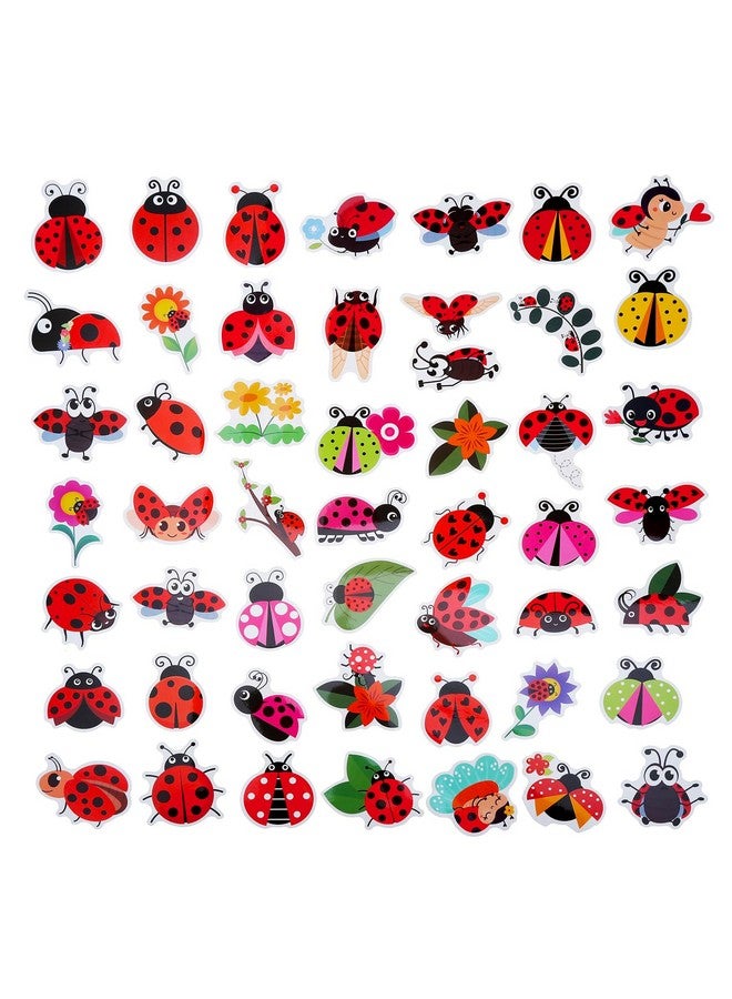 Cleverplay 100 Pack Ladybug Stickers, Lady Bug Party Favors, Birthday Decorations - Image 3