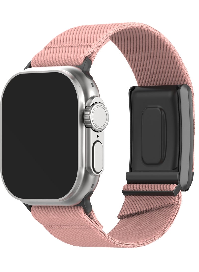 TEMPO Nylon Sport Band compatible with Apple Watch and Whoop 4.0, Hybrid watch band - Odor-resistant breathable sport Strap adjustable fabric wristband for Whoop 4.0 and iWatch 49mm, 46mm, 45mm, 44mm, 42mm  - Image 1