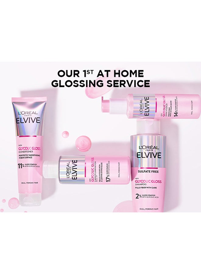 L'OREAL PARIS Elvive Glycolic Gloss Sulphate Free Shampoo 200ml + 5-minutes Lamination Rinse-off  200ml + Conditioner 150ml - Image 5