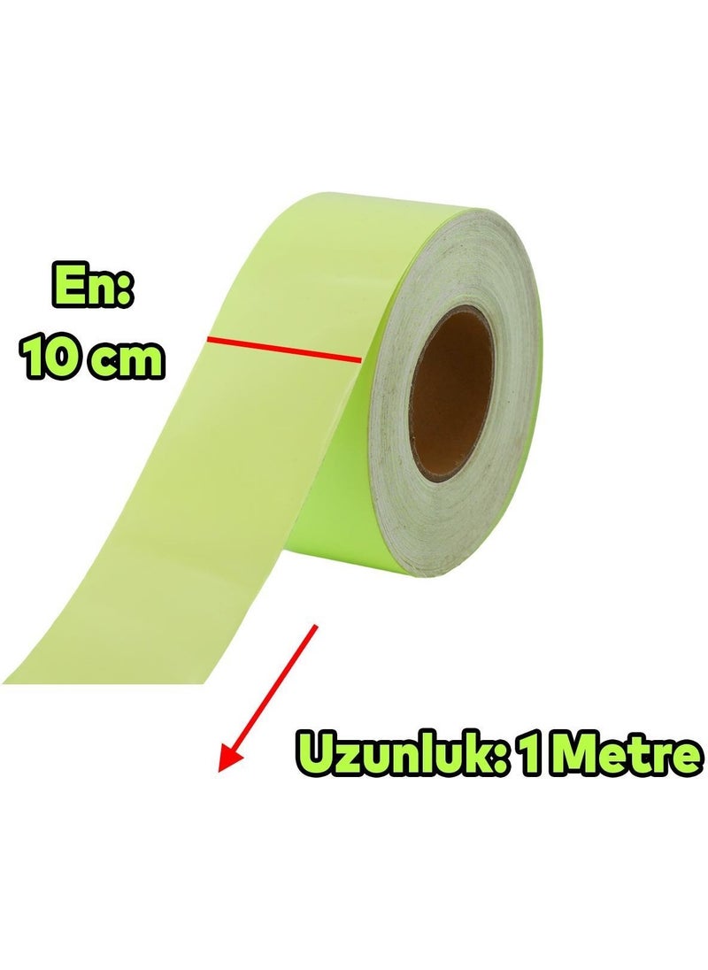 Nzb Night Glowing Photolumen Width 10 cm Reflective 1m Warning Green Phosphorescent Reflective Flat Strip Tape  - Image 2
