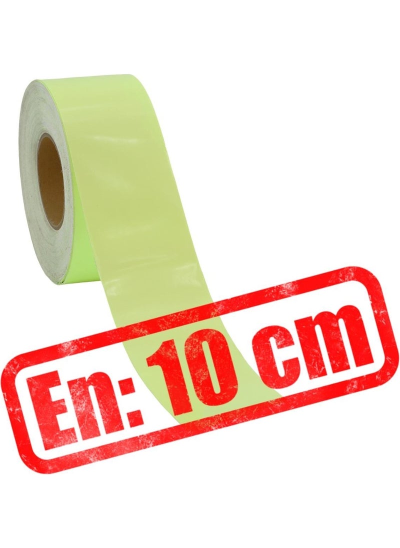 Nzb Night Glowing Photolumen Width 10 cm Reflective 1m Warning Green Phosphorescent Reflective Flat Strip Tape  - Image 3
