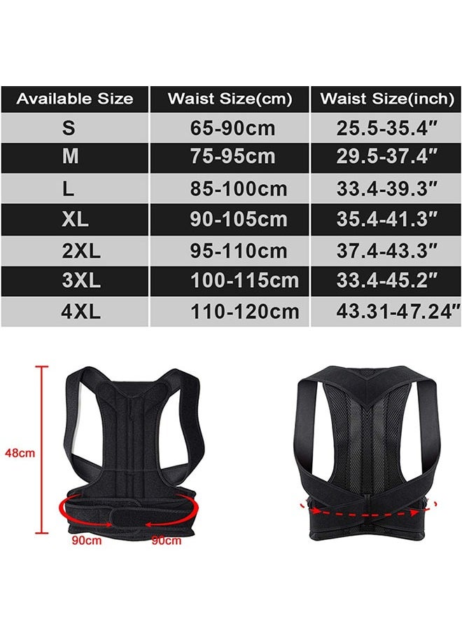 Generic - Posture Adjustment Vest, Adjustable Belt Back Shoulder Spine Neck Stretcher Trainer - Image 1