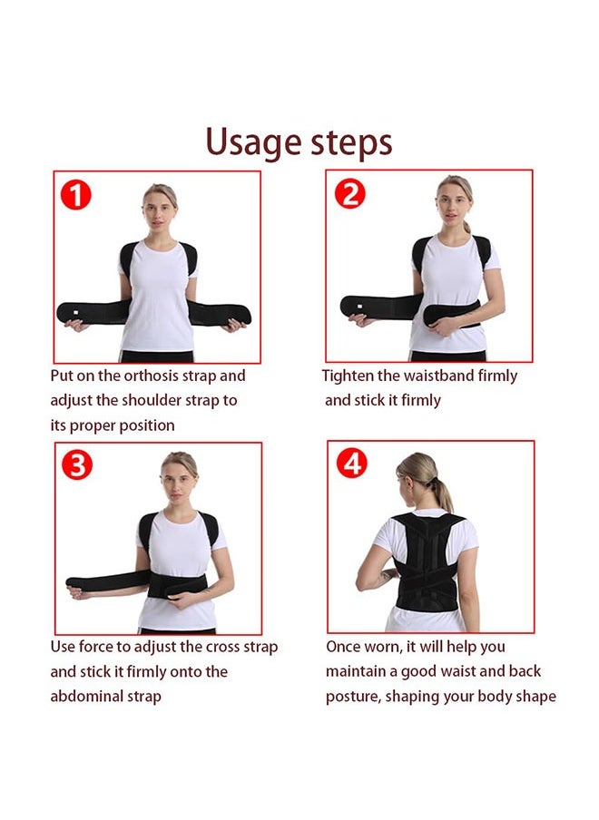 Generic - Posture Adjustment Vest, Adjustable Belt Back Shoulder Spine Neck Stretcher Trainer - Image 1