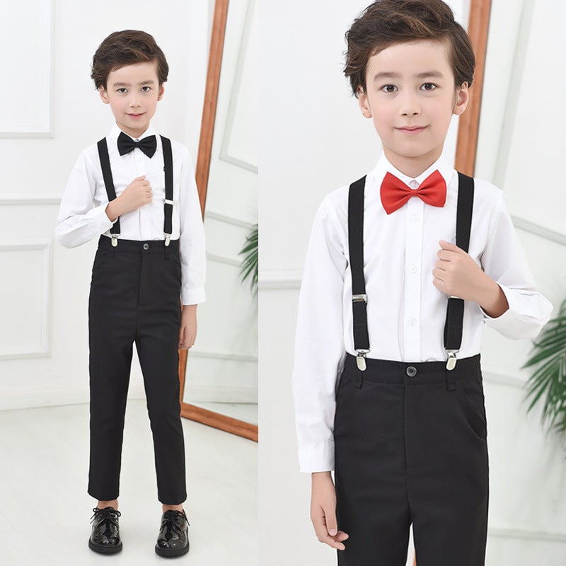 Children'S Trousers Boys Black Suit Pants For Middle And Large Children And Primary School Pants White Trousers Dark Blue School Uniform Pants - Image 4