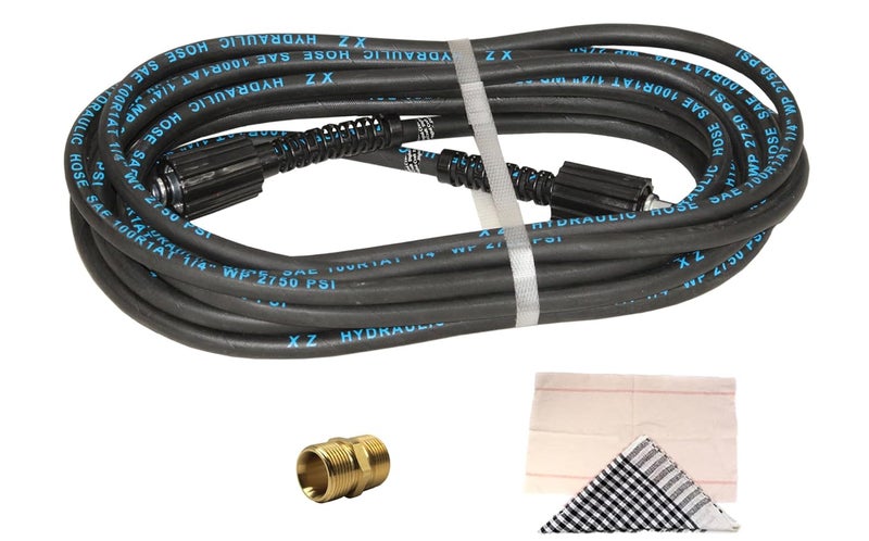 Digital Craft Hydraulic Pressure Washer Hose Pipe 2750PSI M2215 14mm High Pressure Washer Hose Spray Water Hydraulic Pressure Washer Pipe 8MTRPipe Joint Connector M22Dusting Cloth Floor Mop