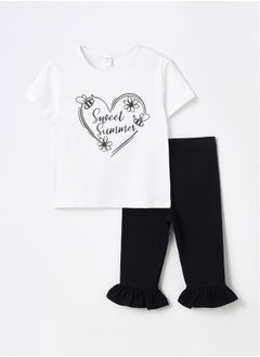 Crew Neck Short Sleeve Printed Baby Girl T-Shirt and Tights Set of 2 - pzsku/ZBDB8B0228171F0A16E82Z/45/_/1735652076/0e121b8c-d126-4b17-be25-5a7519ae0291