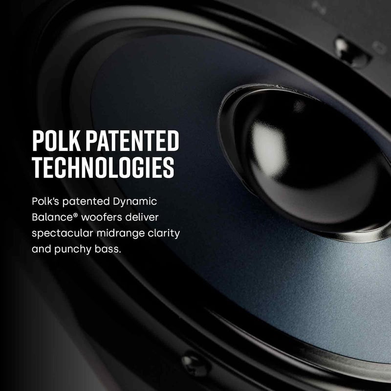 Polk Audio RC65i 2-Way Premium in-Wall 6.5 Speakers, Rectangular Indoor Speakers, Perfect for Damp and Humid Indoor Placement - Bath, Kitchen, Covered Porches (White, Paintable Grille), 1 Pair - Image 5