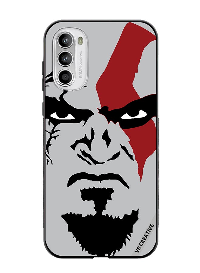 VR CREATIVE Protective Case Cover For Motorola Moto G82 Face God Of War Design Multicolour - Image 1