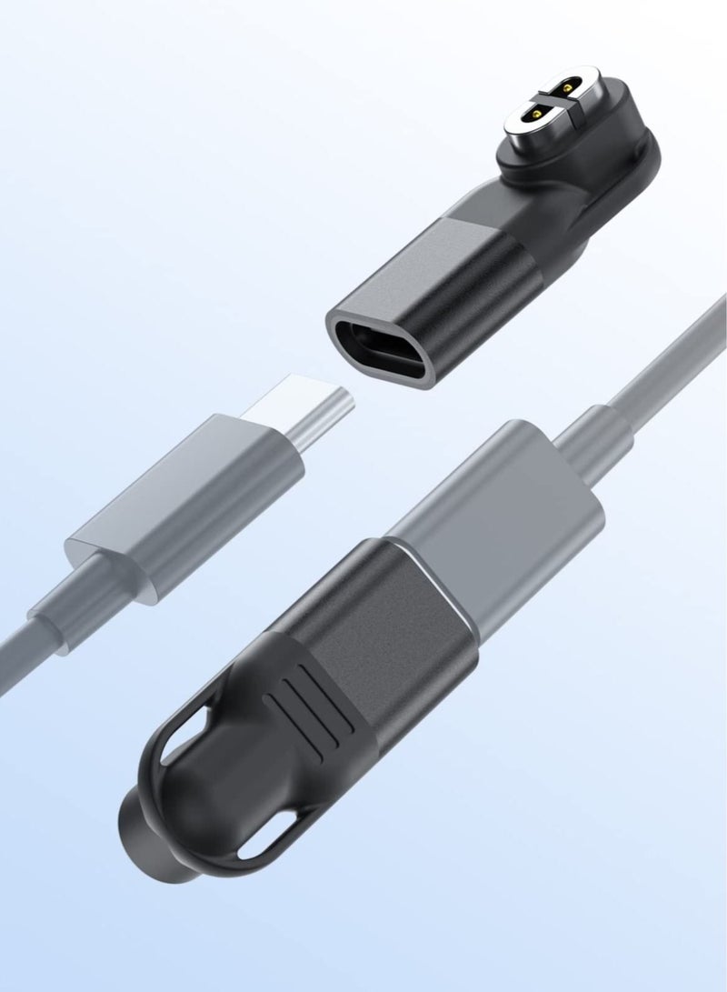 Captaintech Charging Adapter Type C Connector for Aftershokz Headphones Aeropex AS800 Shokz Openrun Openrun Pro Opencomm USB C Converter Magnetic Charger Adapter for Shokz Headset 2 Pack - Image 2
