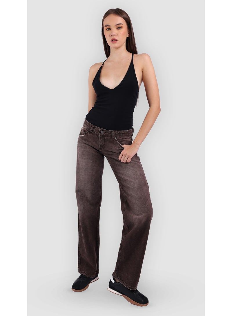KYVELi Mocha Street Straight Jeans - Image 1